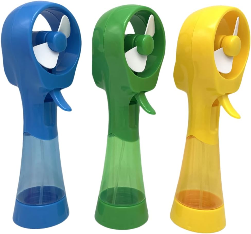 Deluxe Water Misting Fan Handheld Battery Powered Outdoor Spray Fans