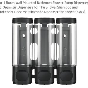 Shampoo/conditioner dispenser wall mount