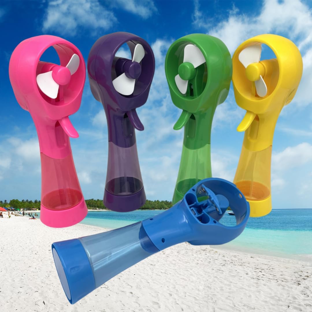 Deluxe Water Misting Fan Handheld Battery Powered Outdoor Spray Fans - Image 4