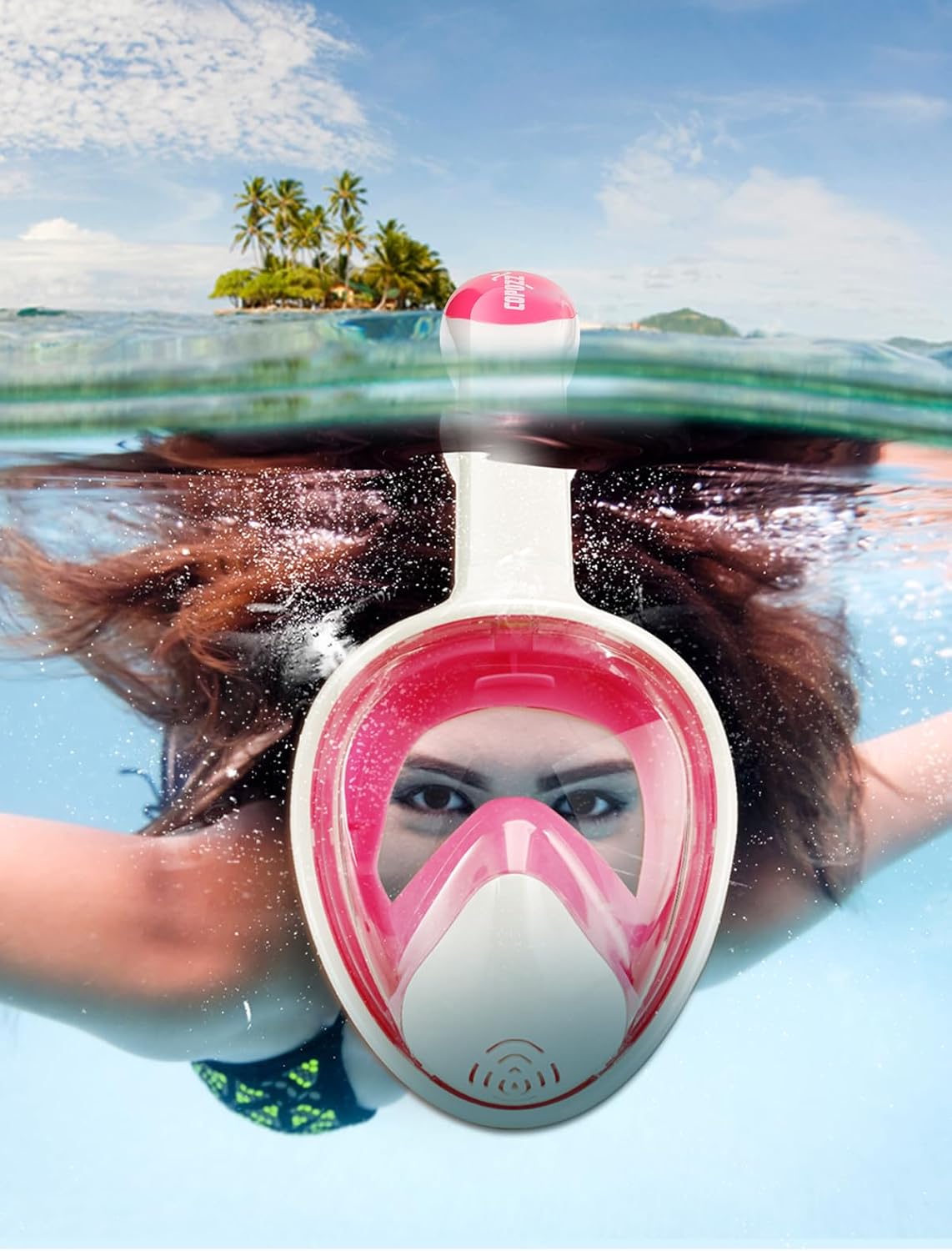 COPOZZ S4 Full Face Snorkel Mask for Adults & Kids