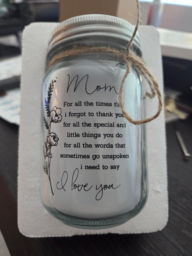 Mom Mason Jar Night Light