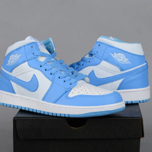 Air Jordan 1 Mid blue and white