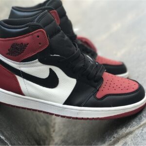 AJ1 "Bred Toe black and red (Bred-style)